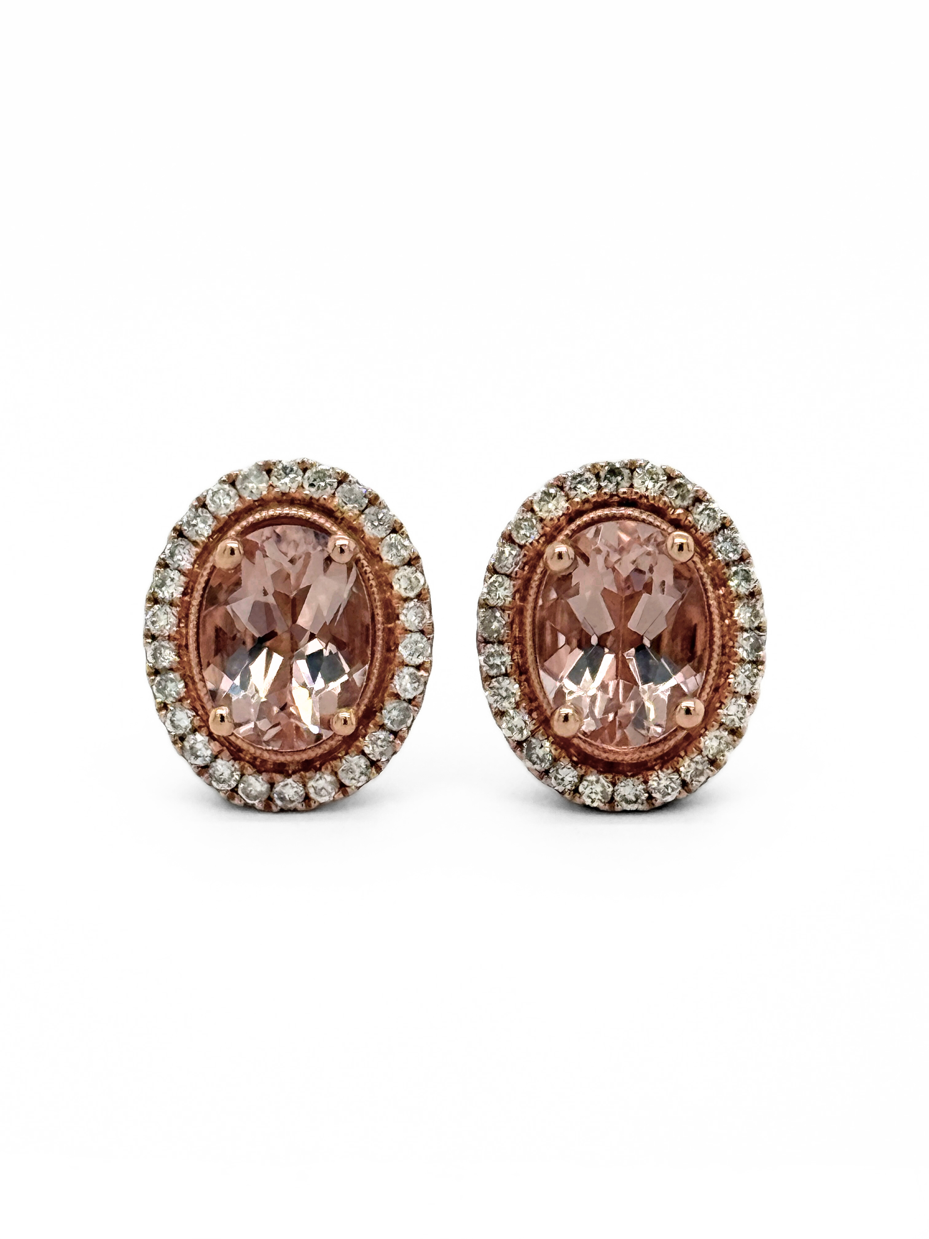 MORGANITE STUD EARRINGS-184290